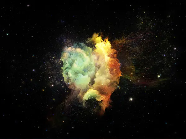 Virtual Fractal Nebulae — Stock Photo, Image