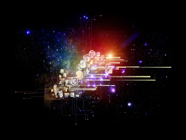 Visualización de la tecnología de nube —  Fotos de Stock