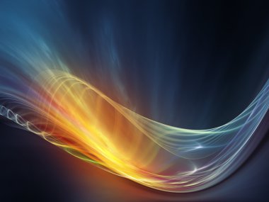 Işıklar in fractal dalgalar