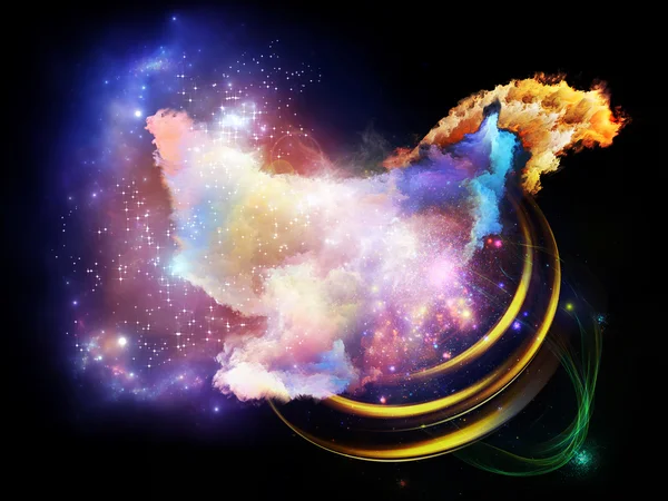 デザイン星雲を背景 — ストック写真