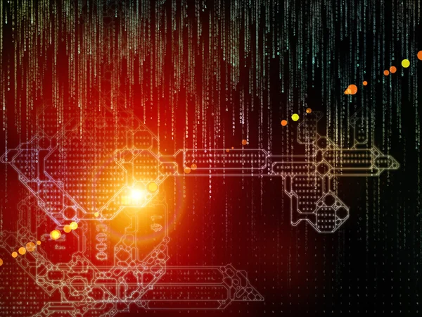Visualización del código clave digital —  Fotos de Stock