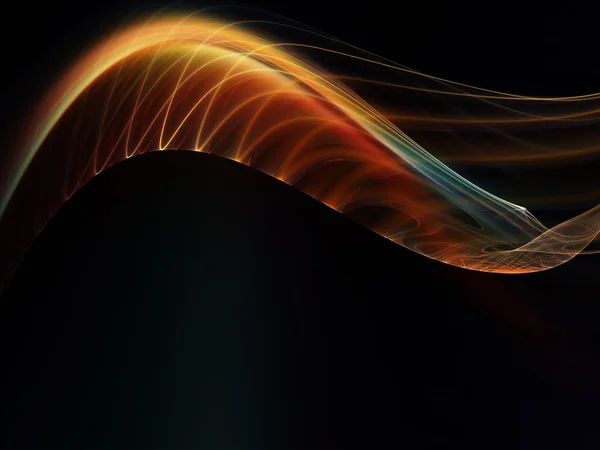 Віртуальний фрактал хвилі — стокове фото