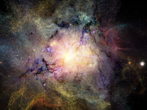 Nebulosas fractales brillantes — Foto de Stock