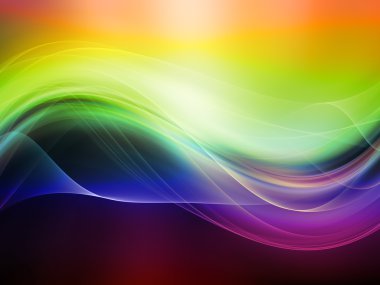 Işıklar in fractal dalgalar