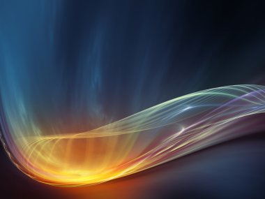 Işıklar in fractal dalgalar