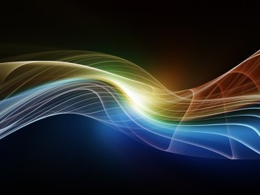 Işıklar in fractal dalgalar