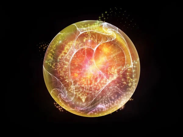 Sphere Fraktal Virtual — Stok Foto