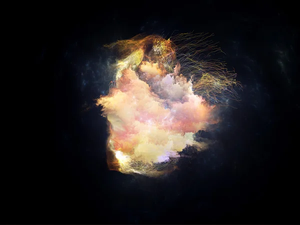 Nebulosas Fractais Conceitual — Fotografia de Stock