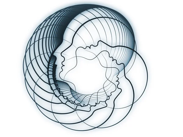 Ruhun geometrisi ortaya çıkması — Stok fotoğraf