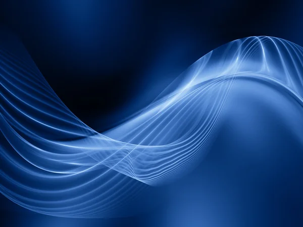 Цифровий фрактал хвилі — стокове фото