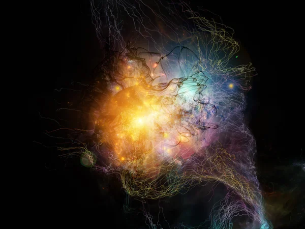 Glow of Fractal Nebulae — Stock Photo, Image