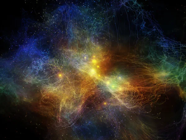 Avanço das Nebulosas Fractais — Fotografia de Stock