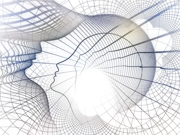 Ruhun geometrisi metafor — Stok fotoğraf