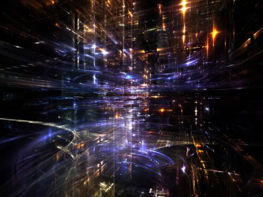 lichten van fractal metropool