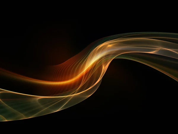Візуалізація фрактальних хвиль — стокове фото