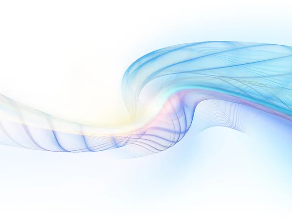 Dijital fraktal dalgalar — Stok fotoğraf