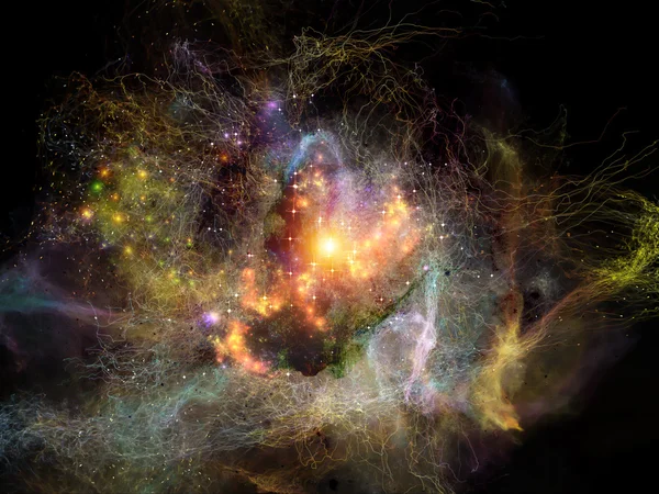 Glow of Fractal Nebulae — Stock Photo, Image