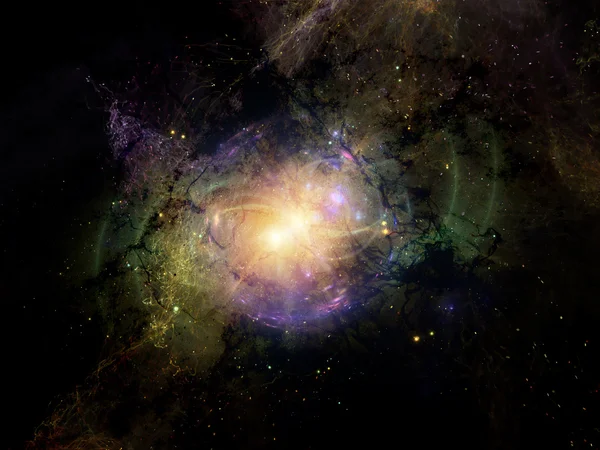 偶発的なフラクタル状星雲 — ストック写真