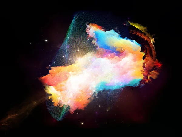 デザイン星雲のライト — ストック写真