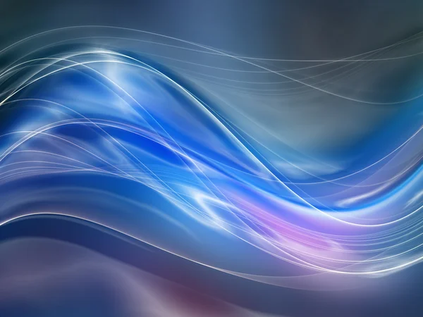 Dijital fraktal dalgalar — Stok fotoğraf