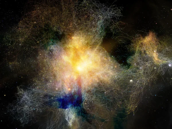 Nebulosas Fractais Virtuais — Fotografia de Stock