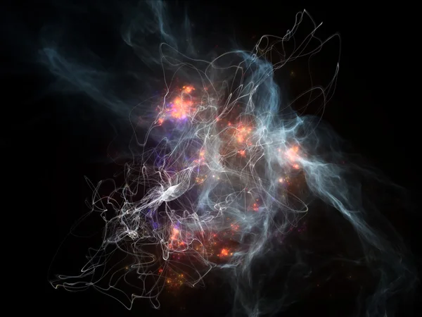 Contexto da medusa fractal — Fotografia de Stock