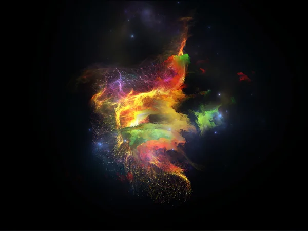 Virtual Fractal Nebulae — Stock Photo, Image