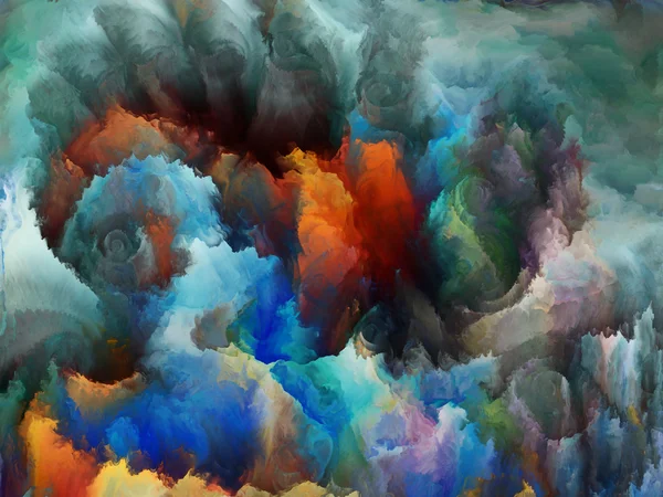 Красочная фрактальная турбулентность — стоковое фото