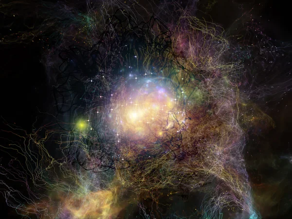 Virtual Fractal Nebulae — Stock Photo, Image