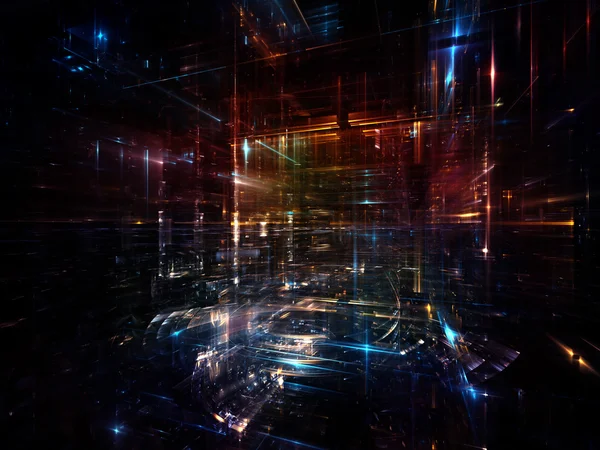 Virtualisatie van fractal dimensies — Stockfoto