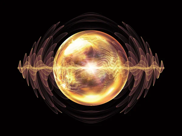 Απεικόνιση του κύματος σωματιδίων — Φωτογραφία Αρχείου