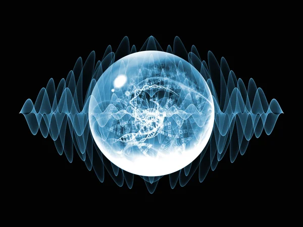 波動粒子のライト — ストック写真