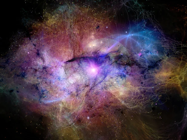 フラクタル星雲の可視化 — ストック写真