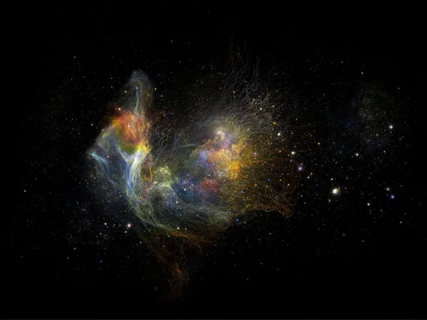 仮想フラクタル状星雲 — ストック写真