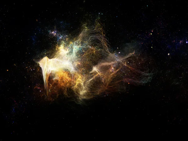 Nebulae frattali virtuali — Foto Stock