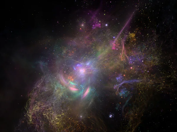 Nebulosas Fractais Acidentes — Fotografia de Stock