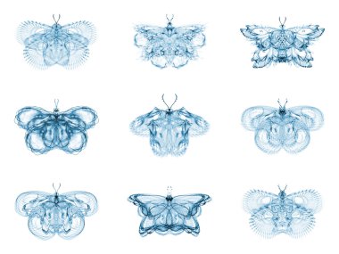 sanal fraktal kelebekler