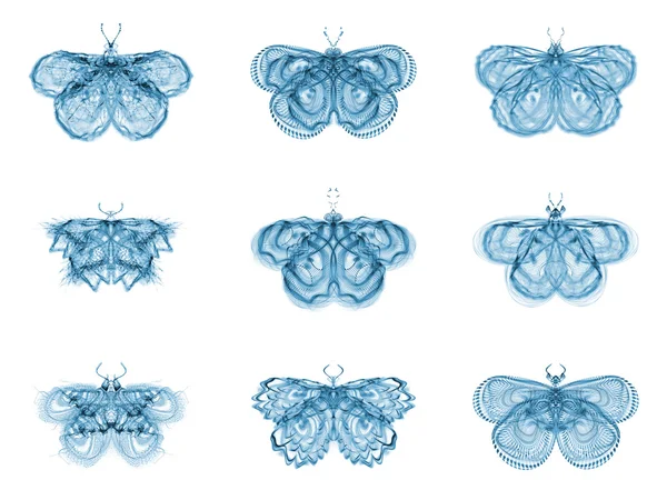 Metaphorical Fractal Butterflies — Stock Photo, Image