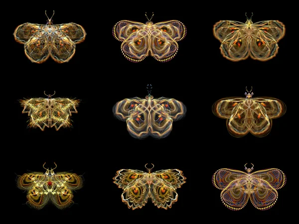 가상 프랙탈 나비 — 스톡 사진