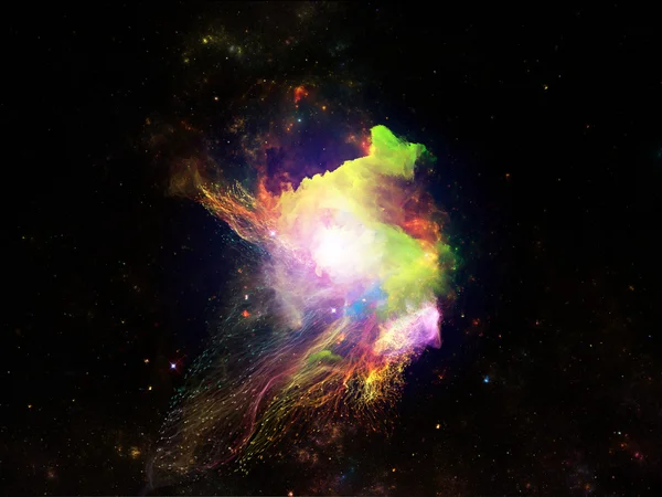 仮想フラクタル星雲 — ストック写真