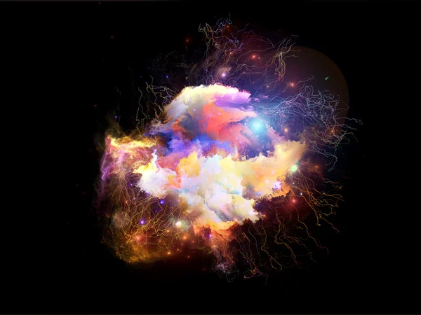 Virtual Fractal Nebula — Stock Photo, Image