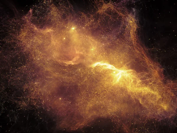 Nebulosa Fractal Brilhante — Fotografia de Stock