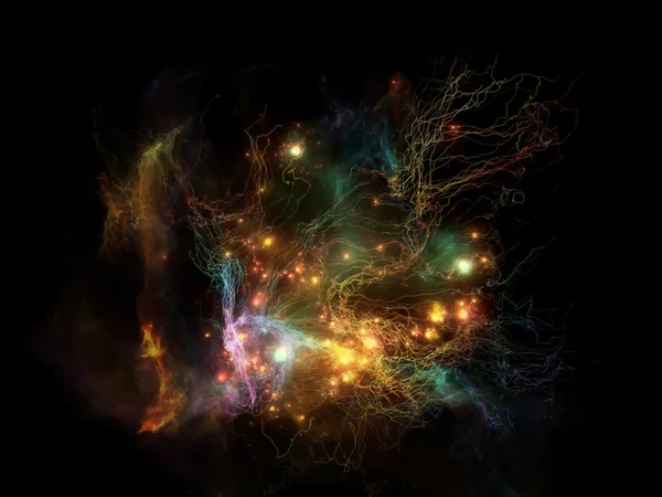 Unfolding of Fractal Nebula — Stock Photo, Image
