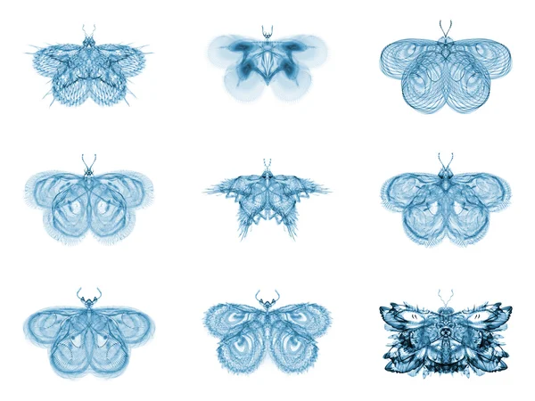 Metaphorical Fractal Butterflies — Stock Photo, Image