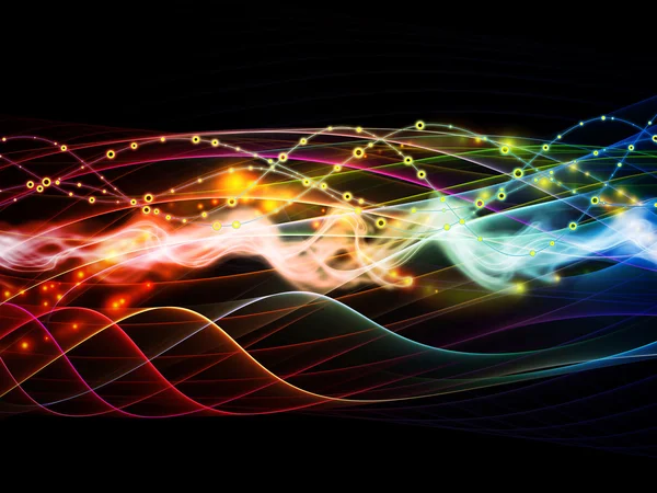 Dynamic Network Background — Stock Photo, Image