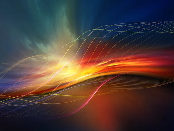 Virtual Fractal Waves — Stock Photo, Image