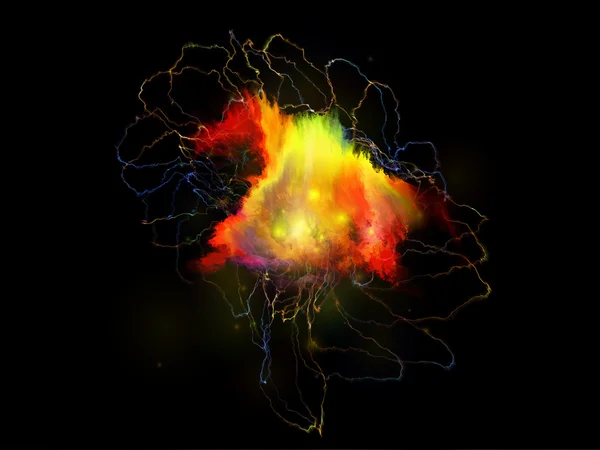 Luces de medusas fractales — Foto de Stock