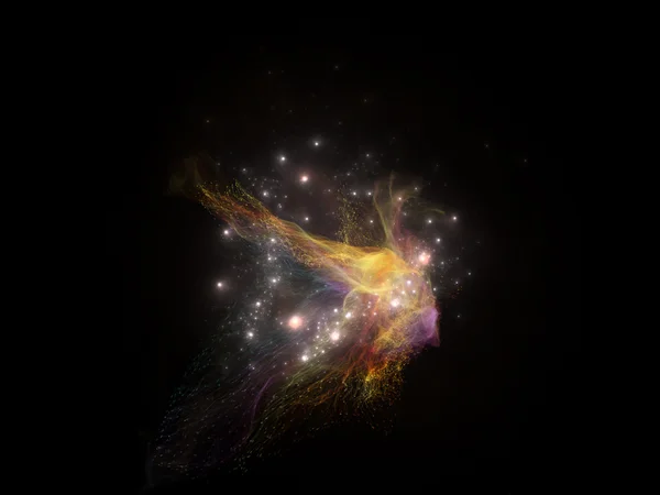 Vida interior de las nebulosas fractales — Foto de Stock