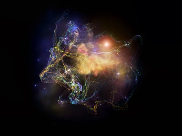 Elementi di nebulose frattali — Foto Stock