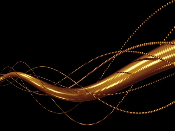 Золотая спираль — стоковое фото